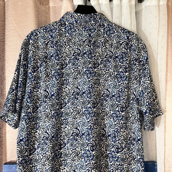 Vintage Silk Size XXL Short Sleeve Button Down Shirt - Picture 9 of 12